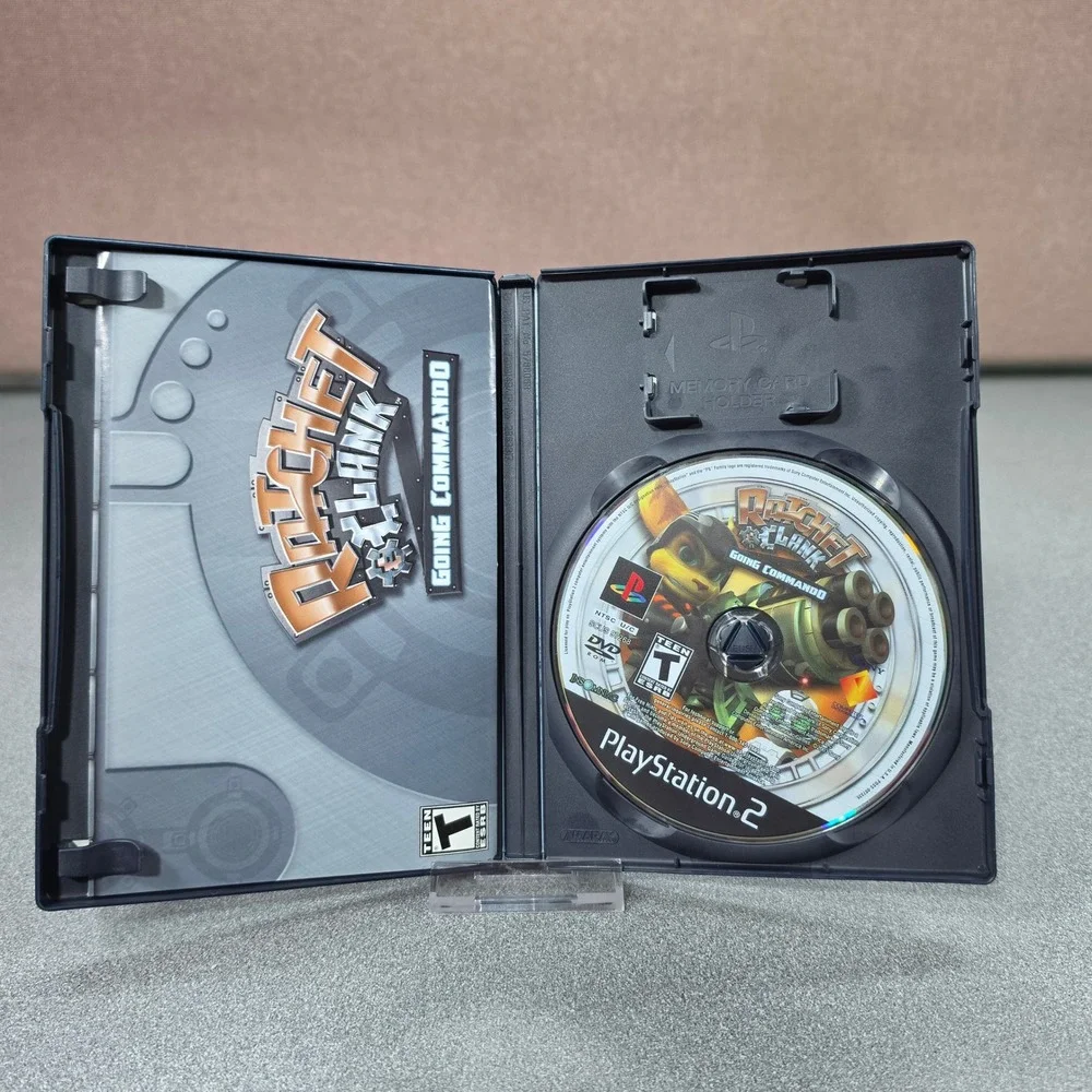 Sony Ratchet & Clank Going Commando PS2 Black Label Good Complete CIB Action